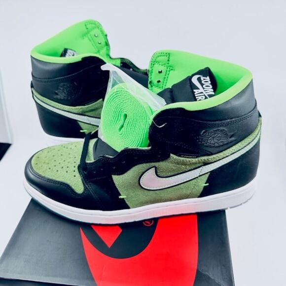 NEW Nike Jordan 1 Retro High OG Sneakers Shoes CK6637-002 Zoom Zen Green Mens 10 - Picture 3 of 12